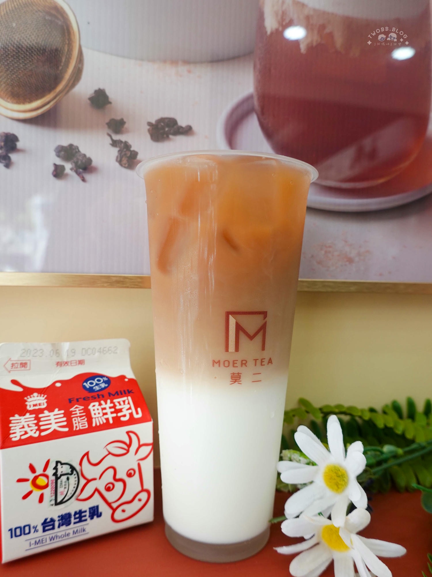台中|莫二More Tea烏龍專賣(台中學士店)》一中必喝玩味烏龍專賣店!濃厚系烏龍專賣!加入一整瓶義美鮮奶,挖滿三大球芒果冰淇淋,夏日限定雪酪烏龍消暑首選。 - 第25張圖