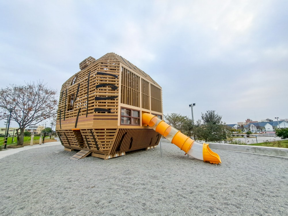 雲林|虎尾632高地公園》雲林特色公園!虎爺主題遊戲塔 ,滑步車道。 - 第5張圖 虎尾632高地公園