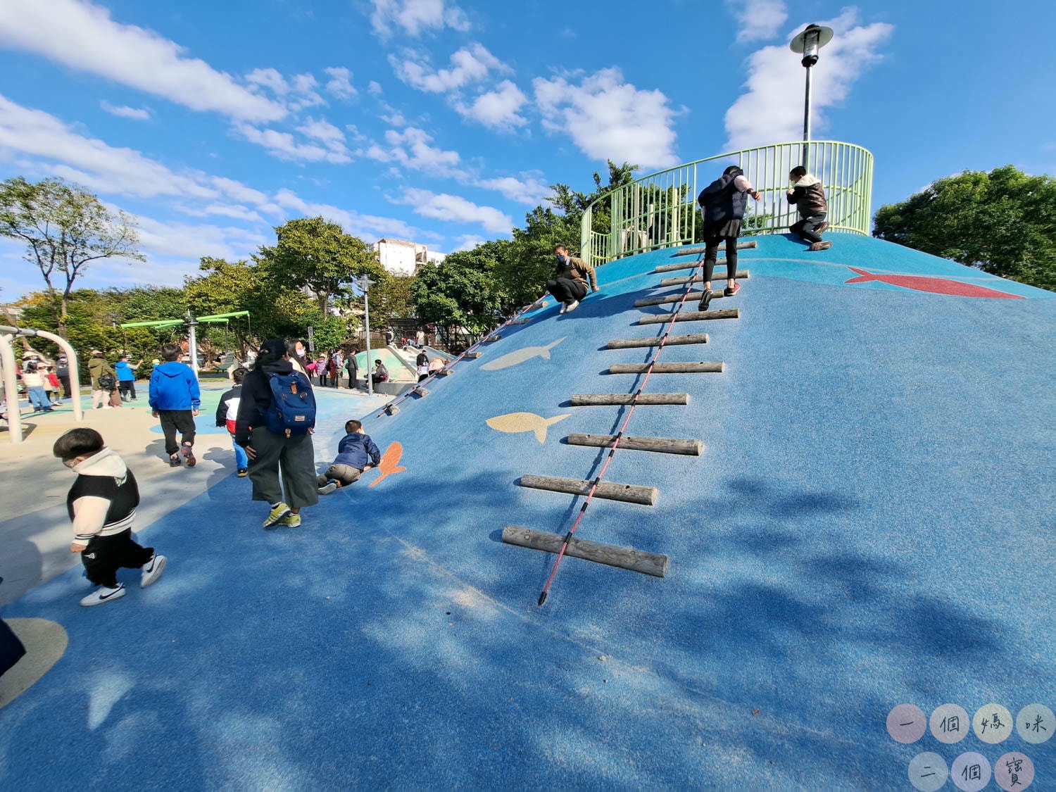 桃園|新勢公園》平鎮共融兒童遊戲場,海洋主題溜滑梯,超大沙坑、旋轉飛椅、攀岩極限運動場,無敵大草坪遛狗放風。 - 第12張圖 新勢公園 (17)