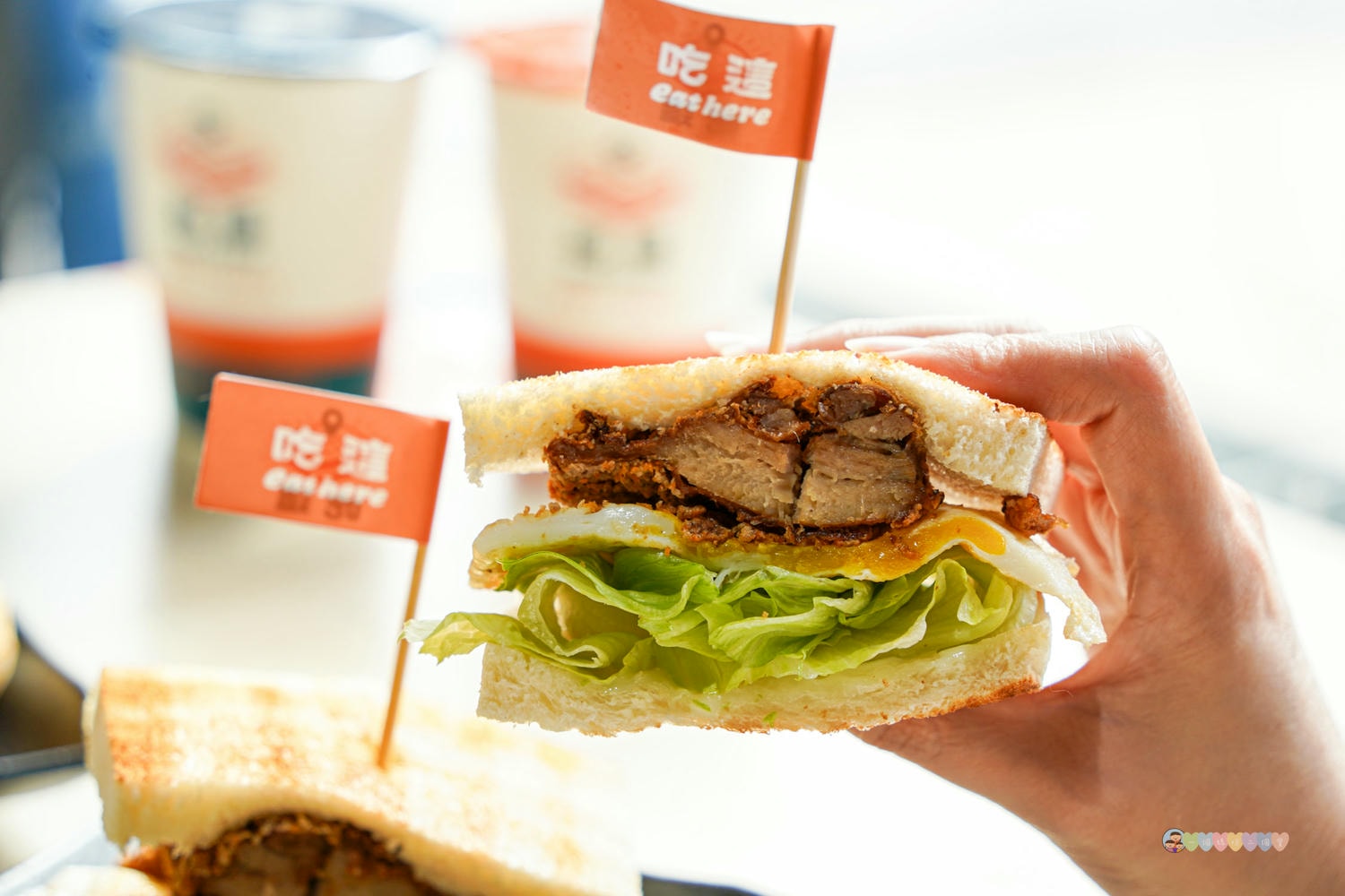 桃園|Eat here 吃這炭火土司 (平鎮總店)》桃園爆紅中西式早午餐「吃這」 炭火吐司!可以吃到肉羹麵線的早午餐店,吃麵線加酥脆炸雞超澎湃! - 第27張圖 Eat Here 吃這炭火土司 (46)