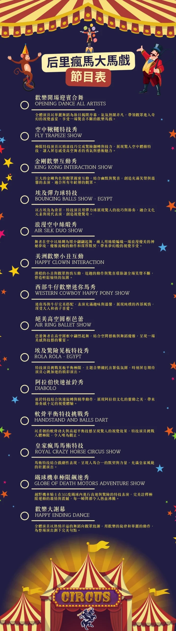 台中|美洲瘋馬夢想大馬戲團》台中一日遊,精彩特技表演、鐵球機車極限飆速秀。 - 第4張圖