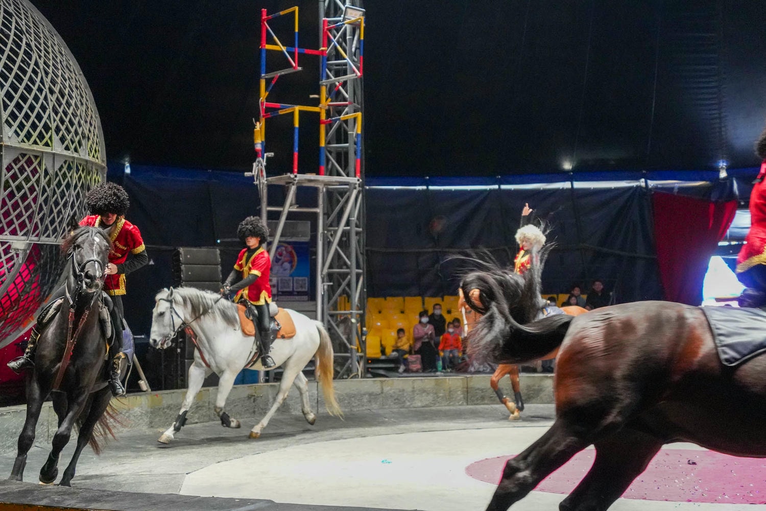 台中|美洲瘋馬夢想大馬戲團》台中一日遊,精彩特技表演、鐵球機車極限飆速秀。 - 第28張圖