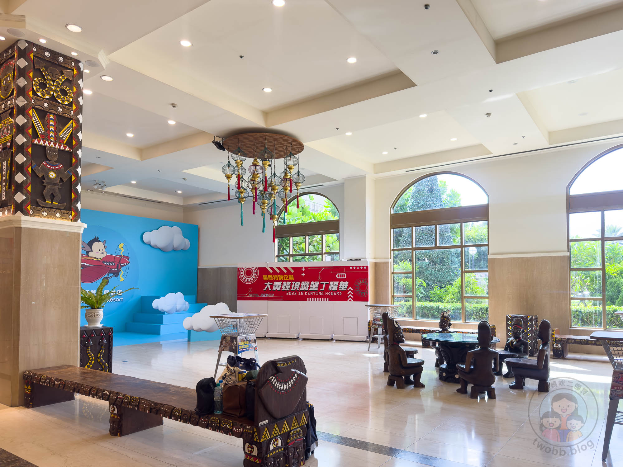 屏東｜墾丁福華渡假飯店》墾丁泳池飯店，直通小灣沙灘，梅花鹿親密互動。